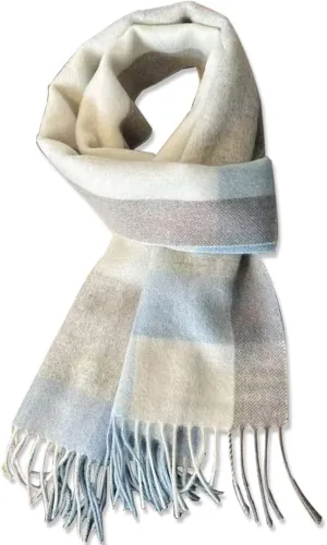 100 Australian Wool Scarf Knitted Soft Warm Neckwear for Women and Men