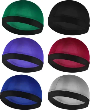 6 Pcs Kids Satin Wave Caps Boo Boo Cap Baby Wave Caps Kids Stocking Cap for Boys Girls