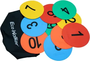 6inch Non-Skid Flat Cone Spot Markers for Sports Speed Agility Training