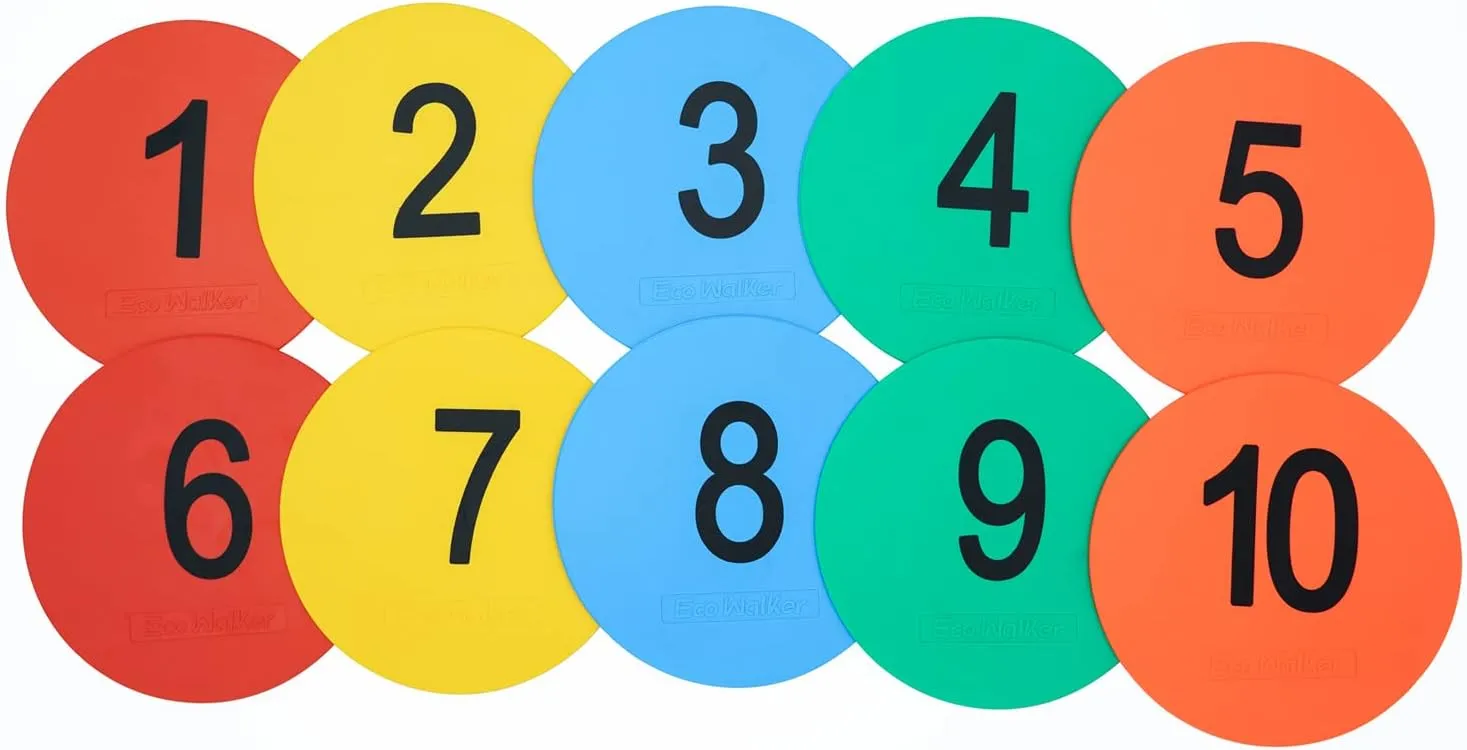 6inch Non-Skid Flat Cone Spot Markers for Sports Speed Agility Training