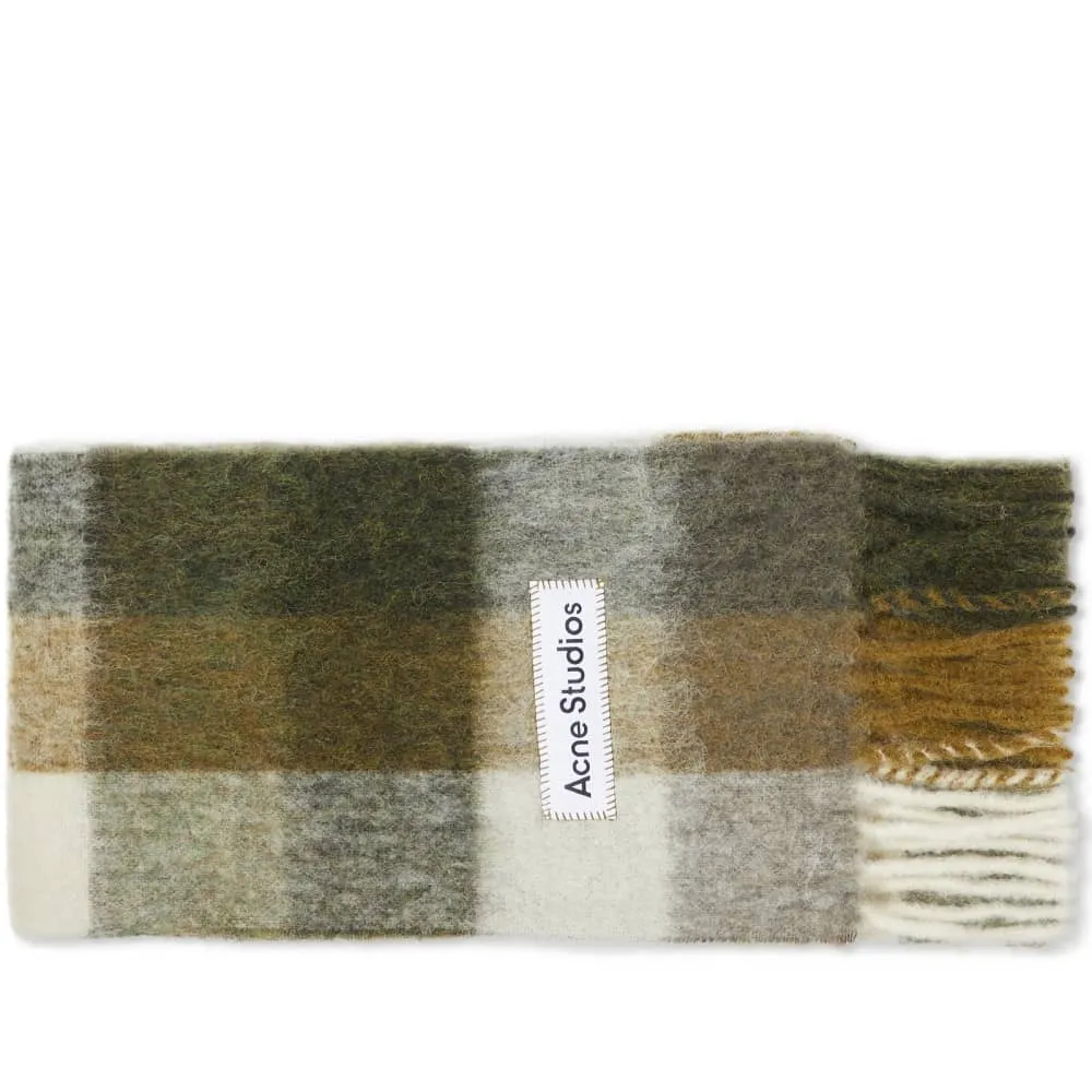 Acne Studios Vally Checkered Scarf