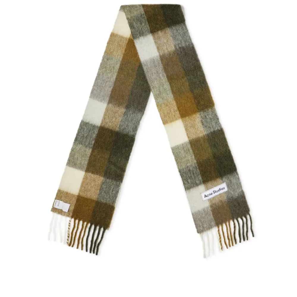 Acne Studios Vally Checkered Scarf