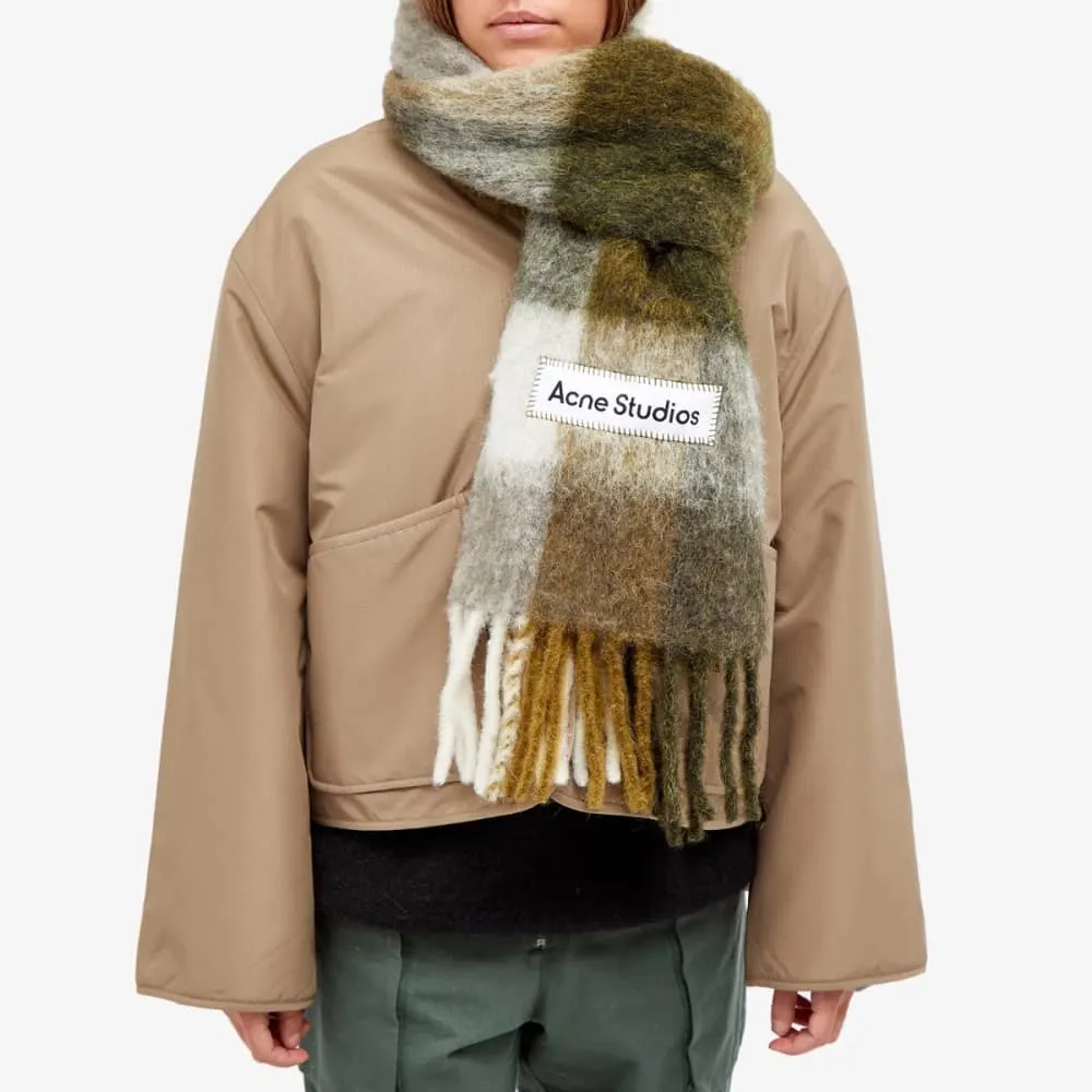 Acne Studios Vally Checkered Scarf