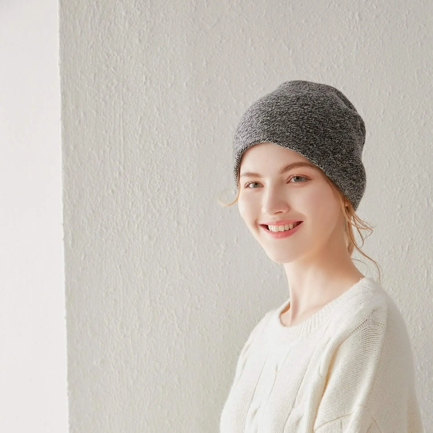 Aspen Double Layered 100% Cashmere Beanie High-Performance Cashmere Ski Beanie