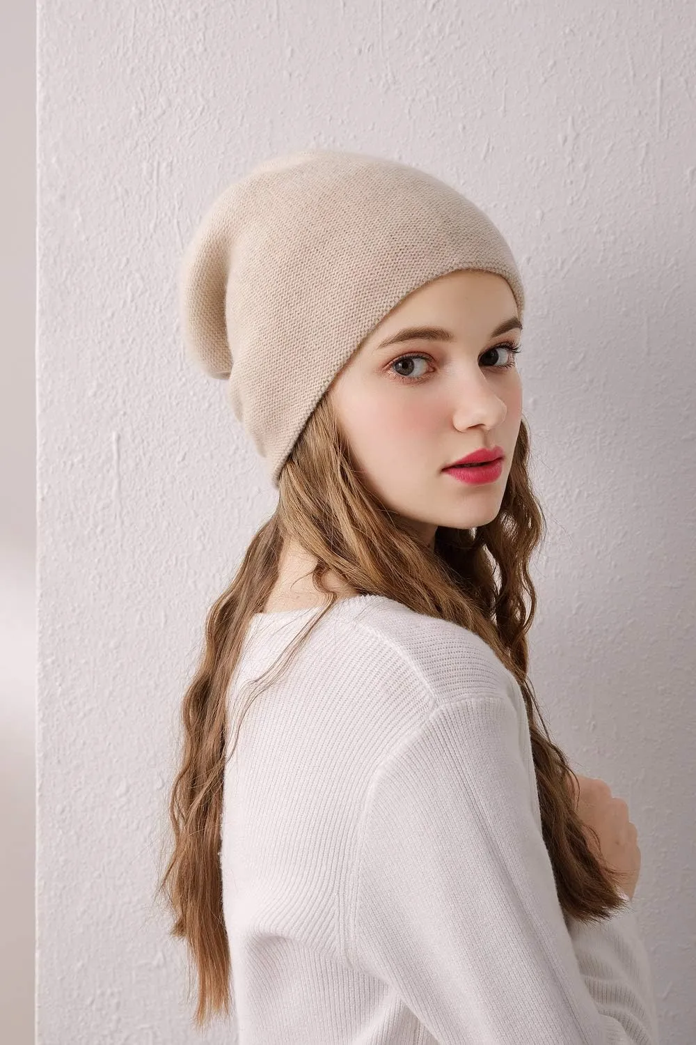 Aspen Double Layered 100% Cashmere Beanie High-Performance Cashmere Ski Beanie