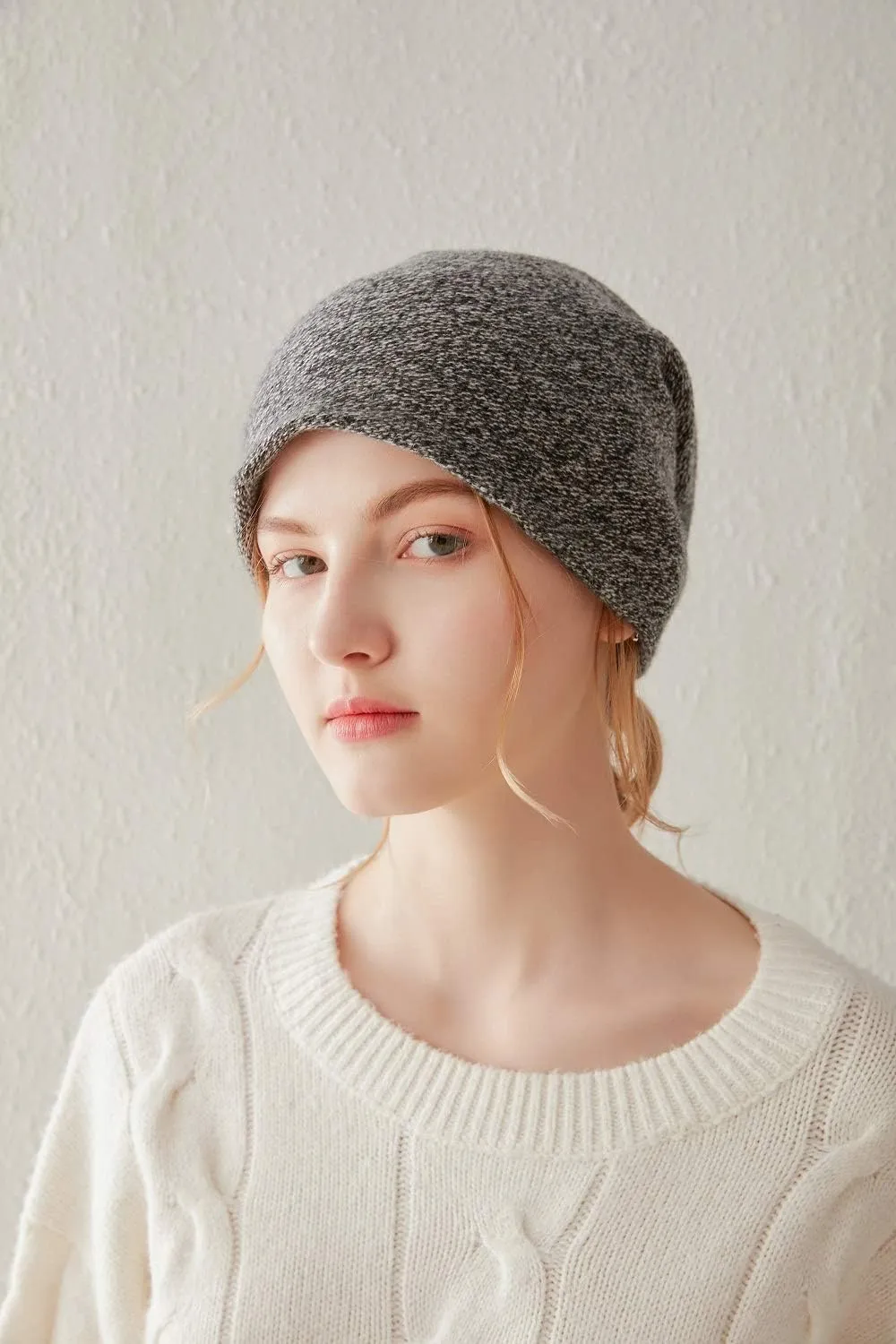 Aspen Double Layered 100% Cashmere Beanie High-Performance Cashmere Ski Beanie