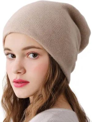 Aspen Double Layered 100% Cashmere Beanie High-Performance Cashmere Ski Beanie