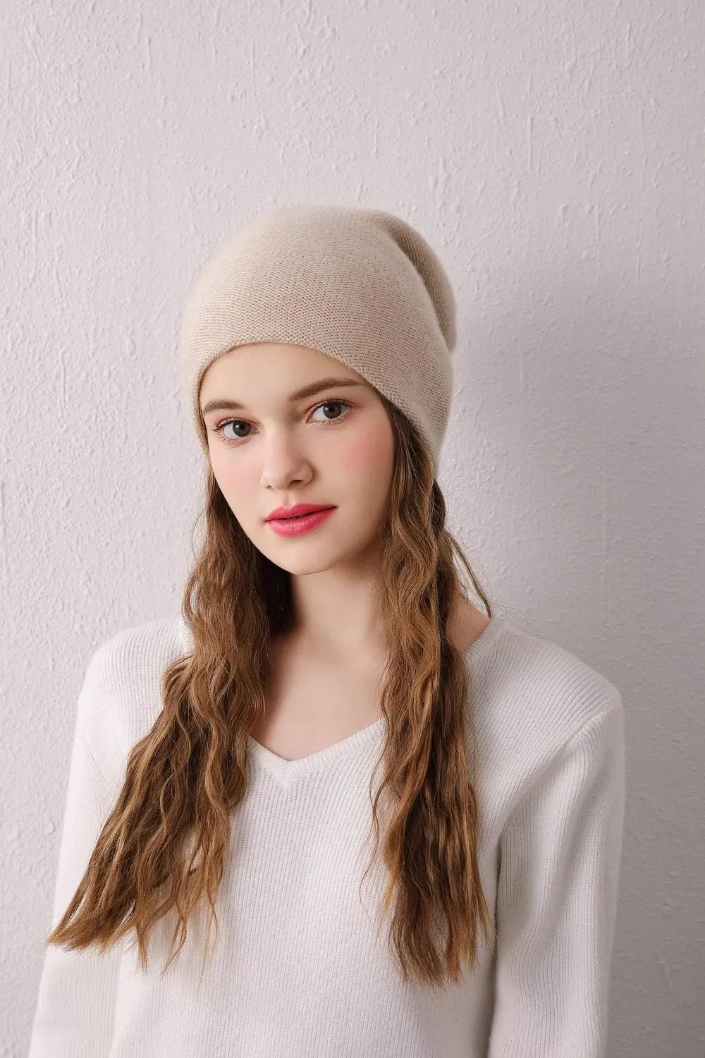 Aspen Double Layered 100% Cashmere Beanie High-Performance Cashmere Ski Beanie