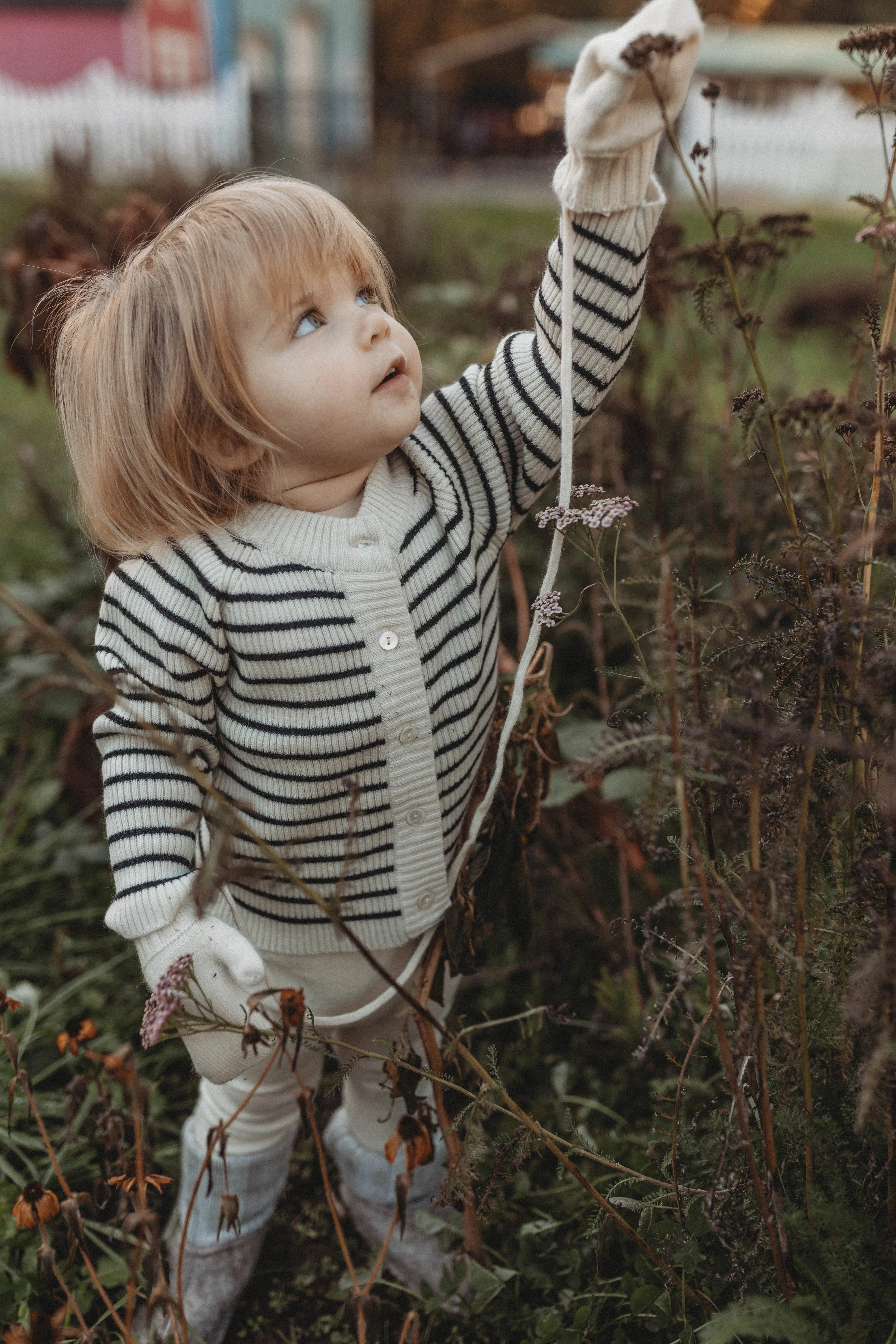 Cashmere Cardigan | Black/white