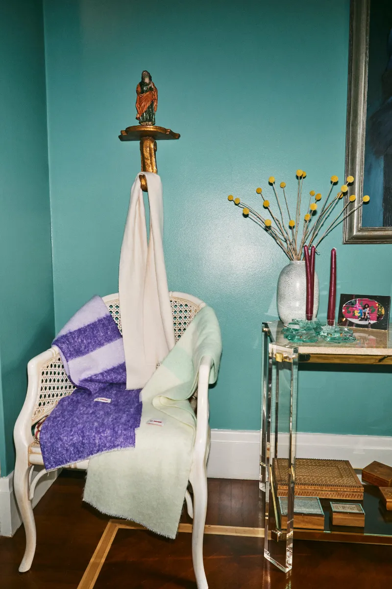 CHICHA KNITTED PURPLE SCARF