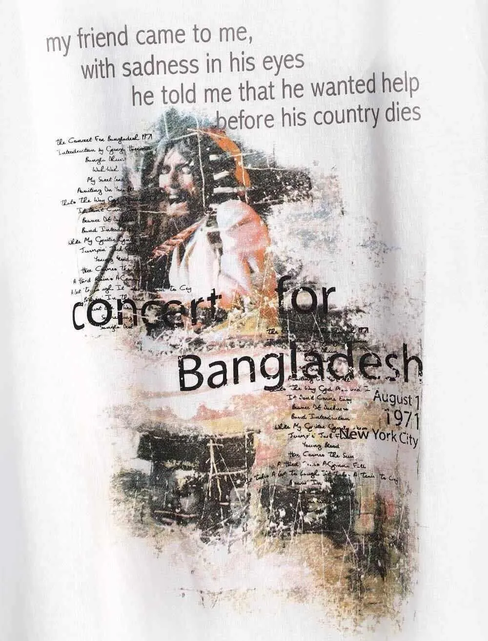 Concert for Bangladesh Printed Tee