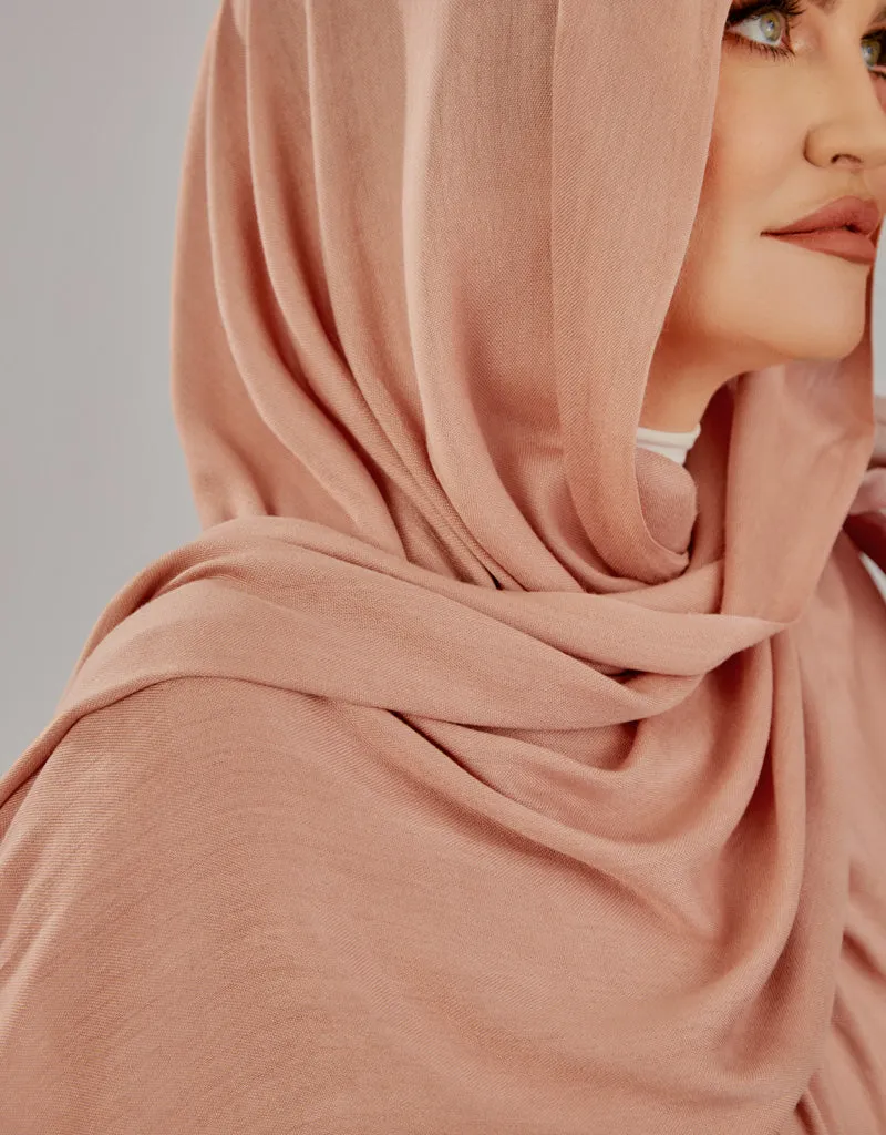 Cotton Tassel Twisted Shawl - Shades in Pink