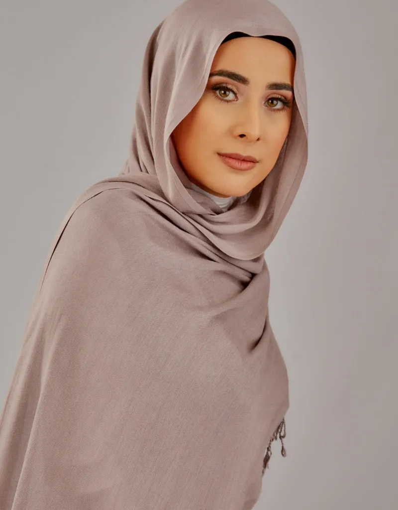 Cotton Tassel Twisted Shawl - Shades in Pink