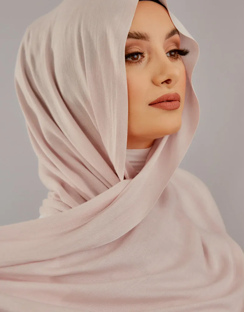 Cotton Tassel Twisted Shawl - Shades in Pink