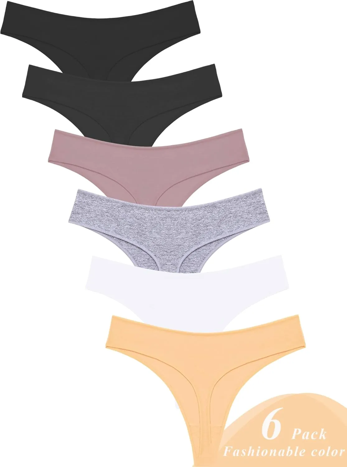Cotton Underwear for Women Pack Breathable Thongs for Women Sexy Stretch Soft Womens Panties Thong XS-XL
