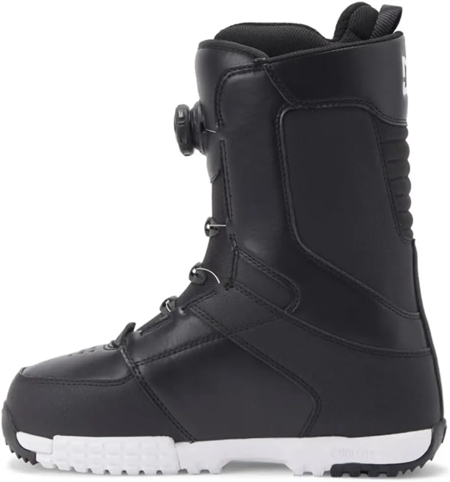 DC Shoes Men's Control BOA Snowboard Boots - Micro-Adjustable Stable Snowboarding Boot with Lightweight Multi-Layer Liner & Molded Insole - Black/Black/White, 11.5