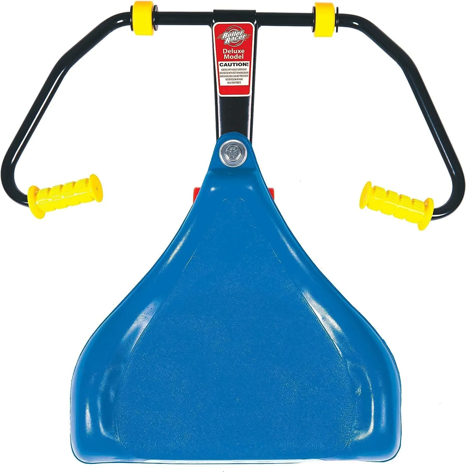 Deluxe Roller Racer; Our Best Sit-Skate Scooter ~ an Ingenious Innovation; Race and Roll, Zig and Zag, Twist and Turn Indoors and Out Without Batteries or Pedals (Blue)