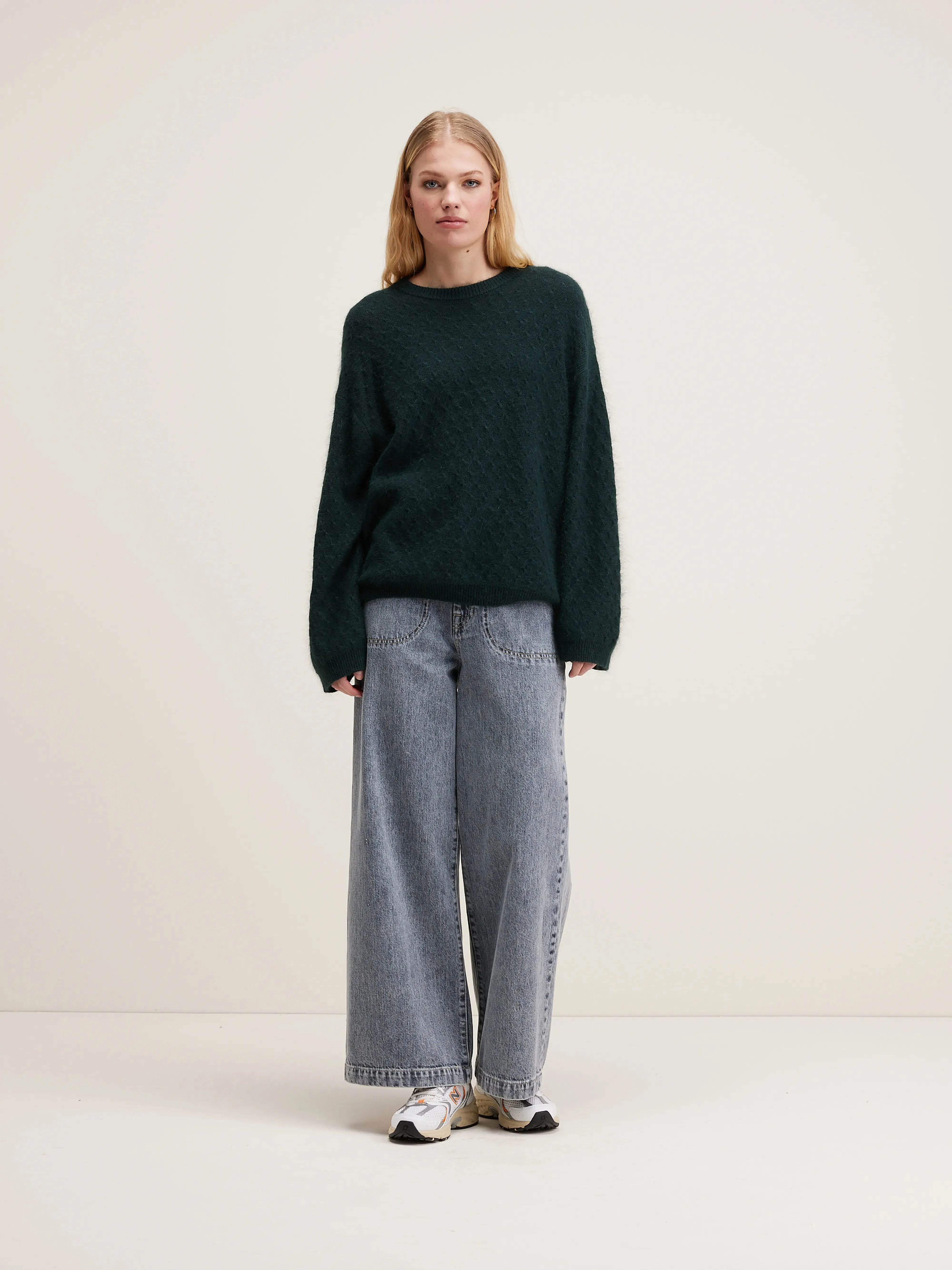 Dionie round-neck sweater (242 / W / BOTTLE)