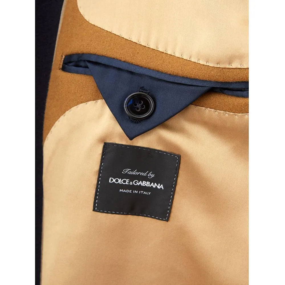 Dolce & Gabbana Elegant Blue Wool Jacket for Men