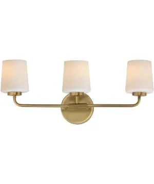 Durham 3-Light Bath Vanity Natural Aged Brass