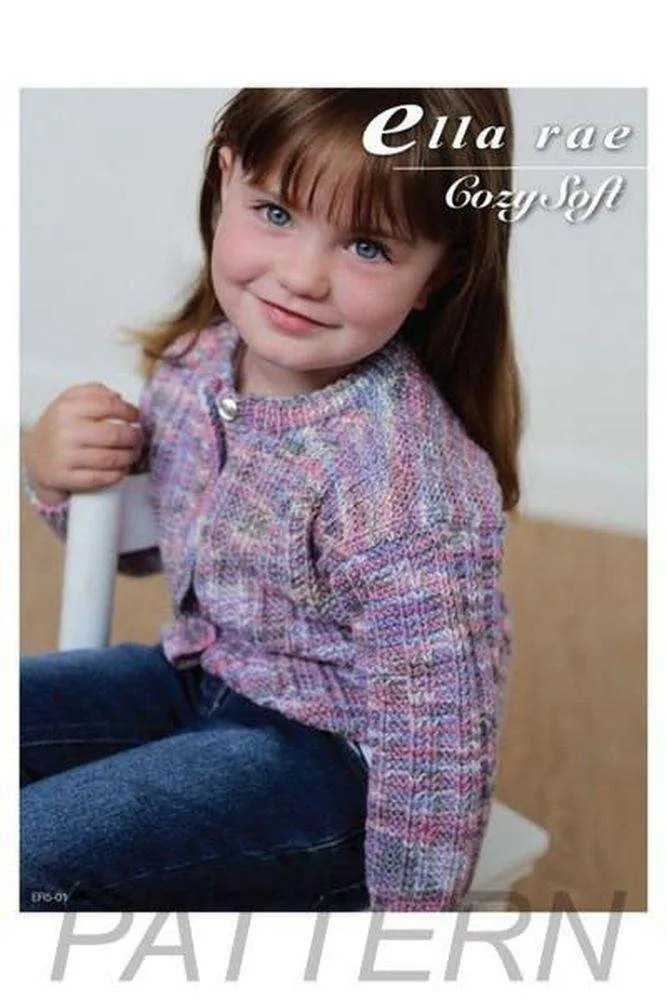 Ella Rae Cozy Soft Ribbed Cardigan PATTERN ONLY