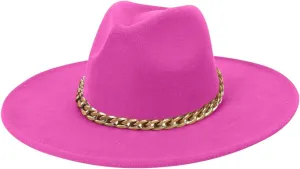 Fashionable Fedora Fedoras Men Wide for Women Dress Hat Women's and Hats Baseball Caps Championship Hat Pink