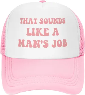Funny Trucker Hat Can't Nobody Love You Like Jesus for Women and Men Baseball Cap Breathable Mesh Pink
