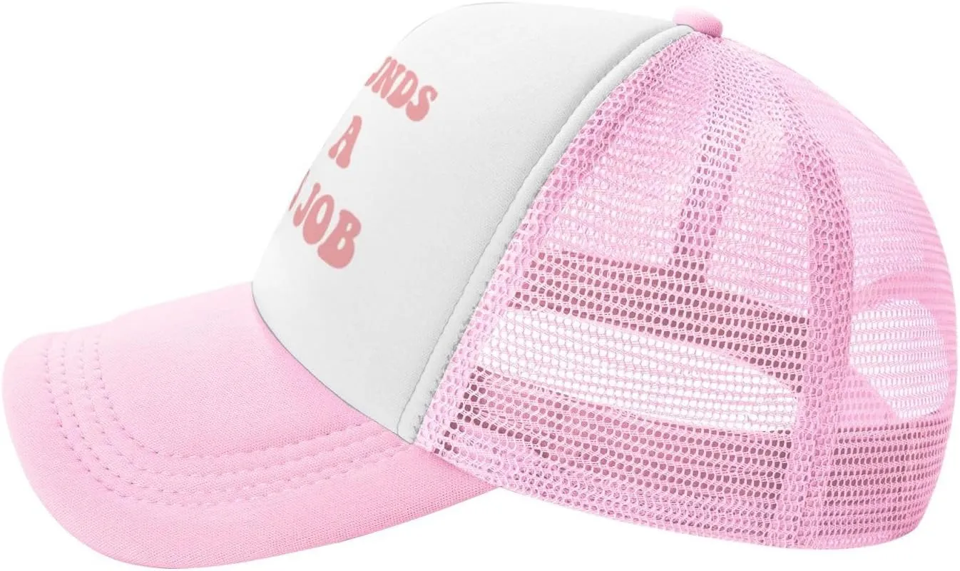 Funny Trucker Hat Can't Nobody Love You Like Jesus for Women and Men Baseball Cap Breathable Mesh Pink