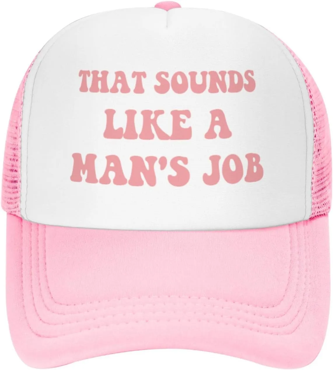 Funny Trucker Hat Can't Nobody Love You Like Jesus for Women and Men Baseball Cap Breathable Mesh Pink