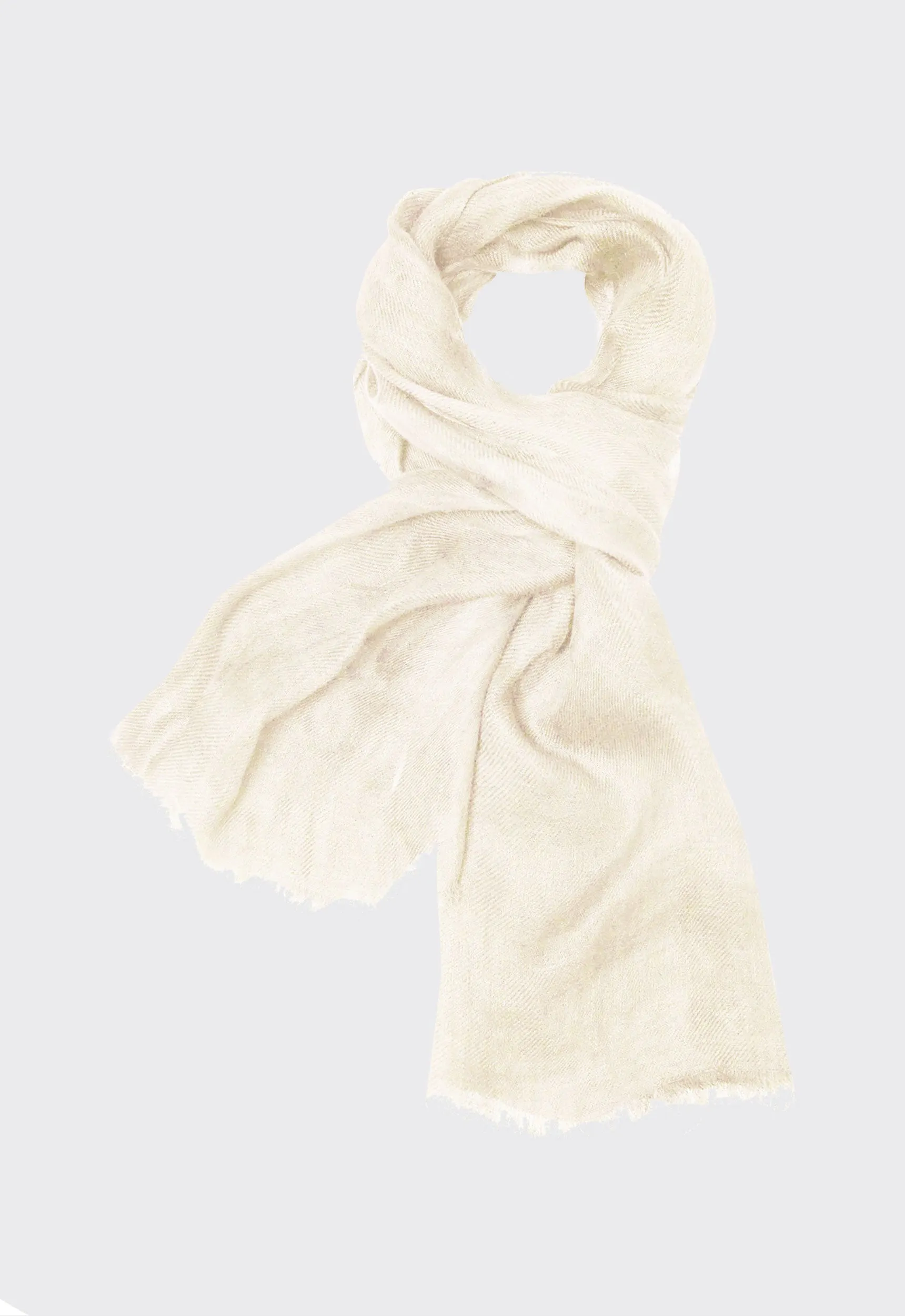 Genoa Linen Shawl in Cloth Cream