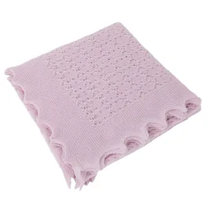 G.H.Hurt & Son Cosy Cashmere Baby Shawl - Pink