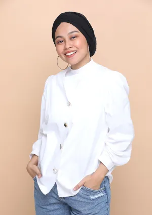 Granite- Cap Shawl- Plain Mosaic Butti Chiffon