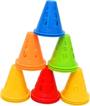 Happyyami Orange Soccer Ball 50 Pcs Marker Cones Soccer Balls for Footballs for Mini Torches for Skating Training Cone Blank Playing Cards Horn Cone Obstacle Soccer Trumpet Outdoor