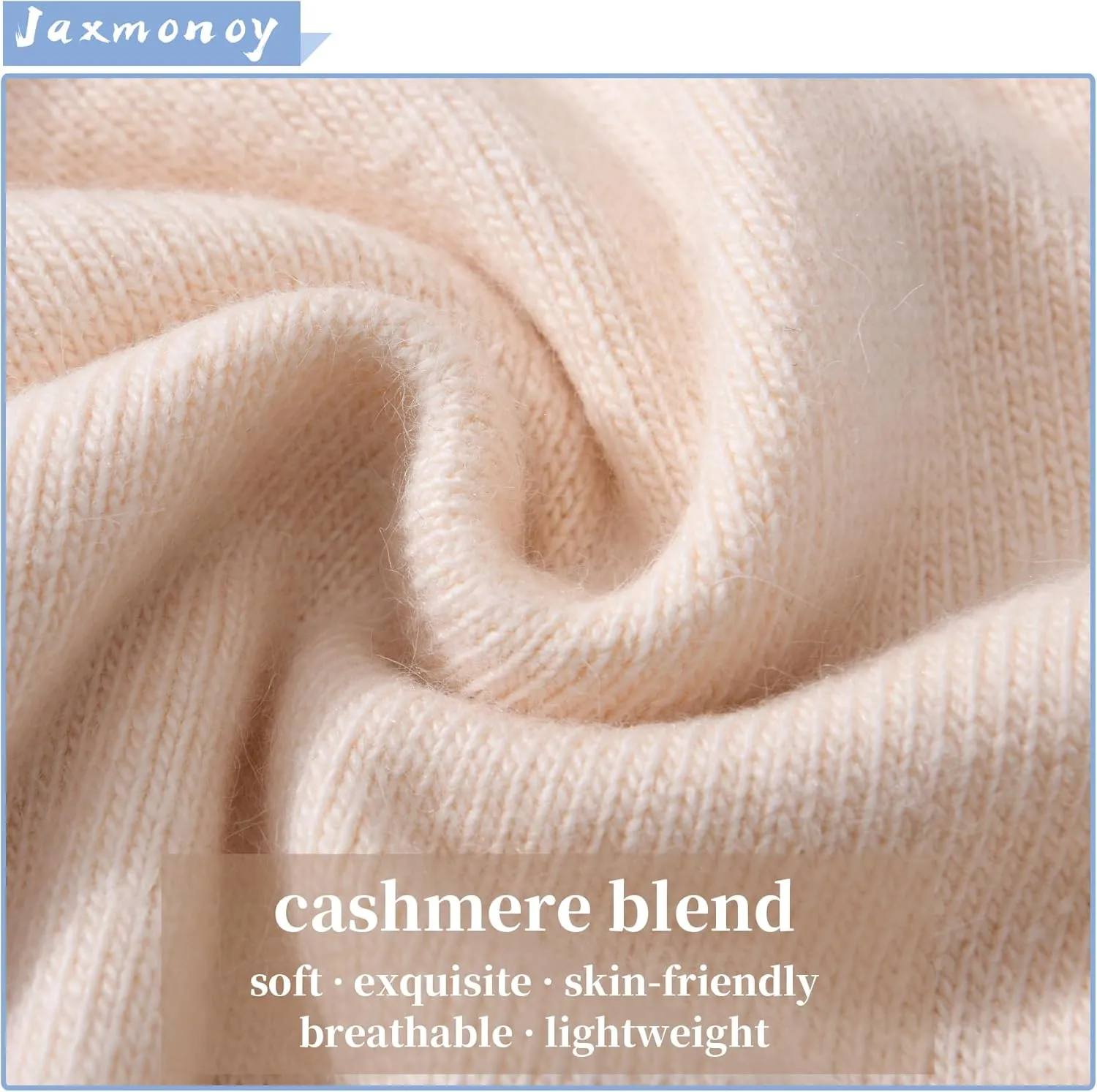 jaxmonoy Slouchy Knit Beanies Winter Hats for Women Men Soft Warm Reversible Slouch Cuffed Skull Knitted Beanie Cap