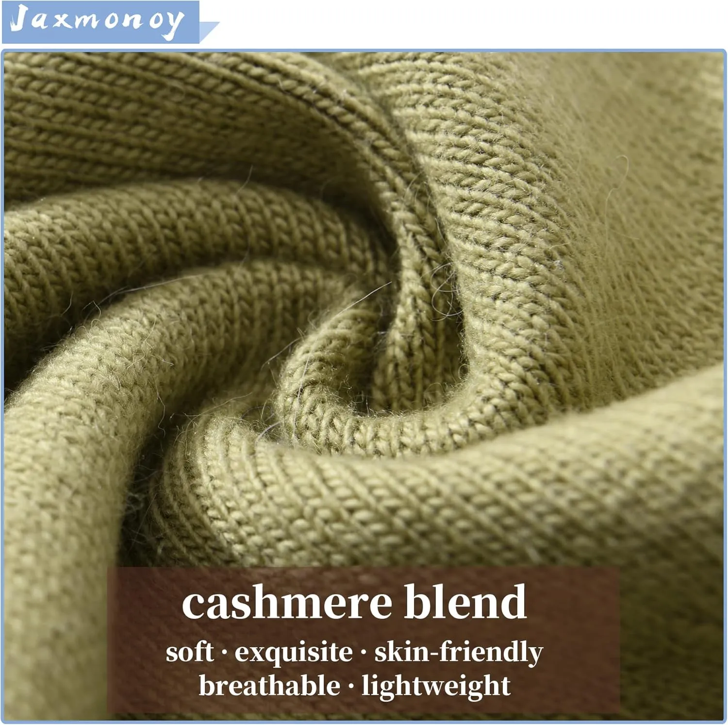 jaxmonoy Slouchy Knit Beanies Winter Hats for Women Men Soft Warm Reversible Slouch Cuffed Skull Knitted Beanie Cap