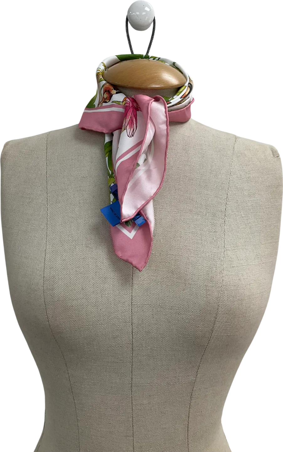 JMcLaughlin Pink Nikki Silk Scarf In Mangrove Idyll