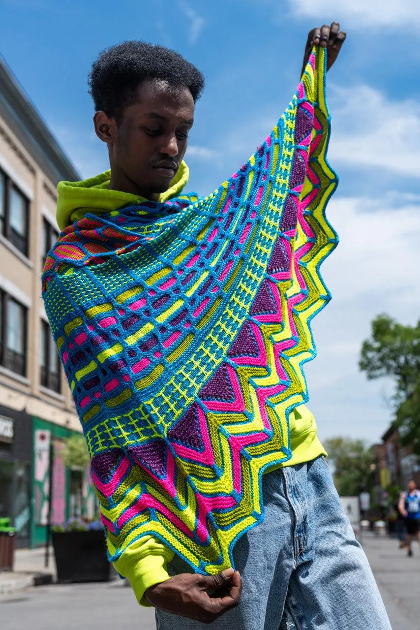 Knitting knit | Slipstravaganza shawl by Stephen West
