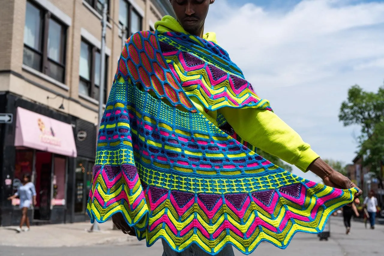 Knitting knit | Slipstravaganza shawl by Stephen West