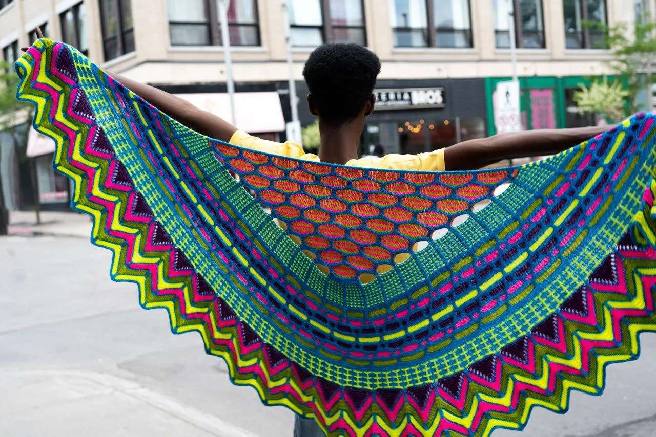 Knitting knit | Slipstravaganza shawl by Stephen West