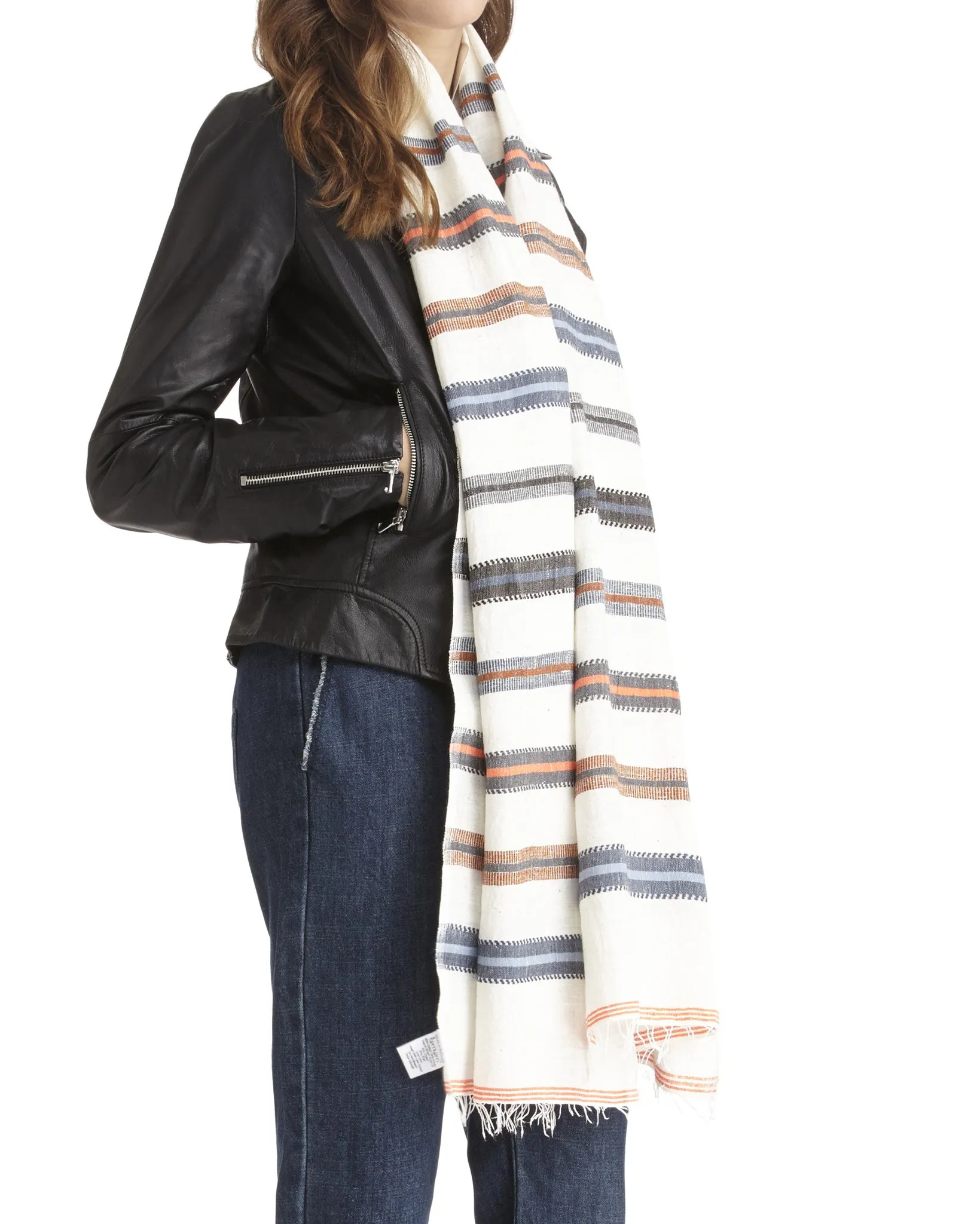 LemLem Megaz Scarf | Grey - FINAL SALE