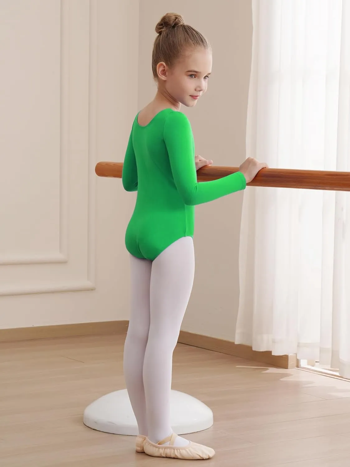 Leotards for Girls Long Sleeve Bodysuit Toddler Black Leotard Ballet Unitard Gymnastics Kids Dance Shirt