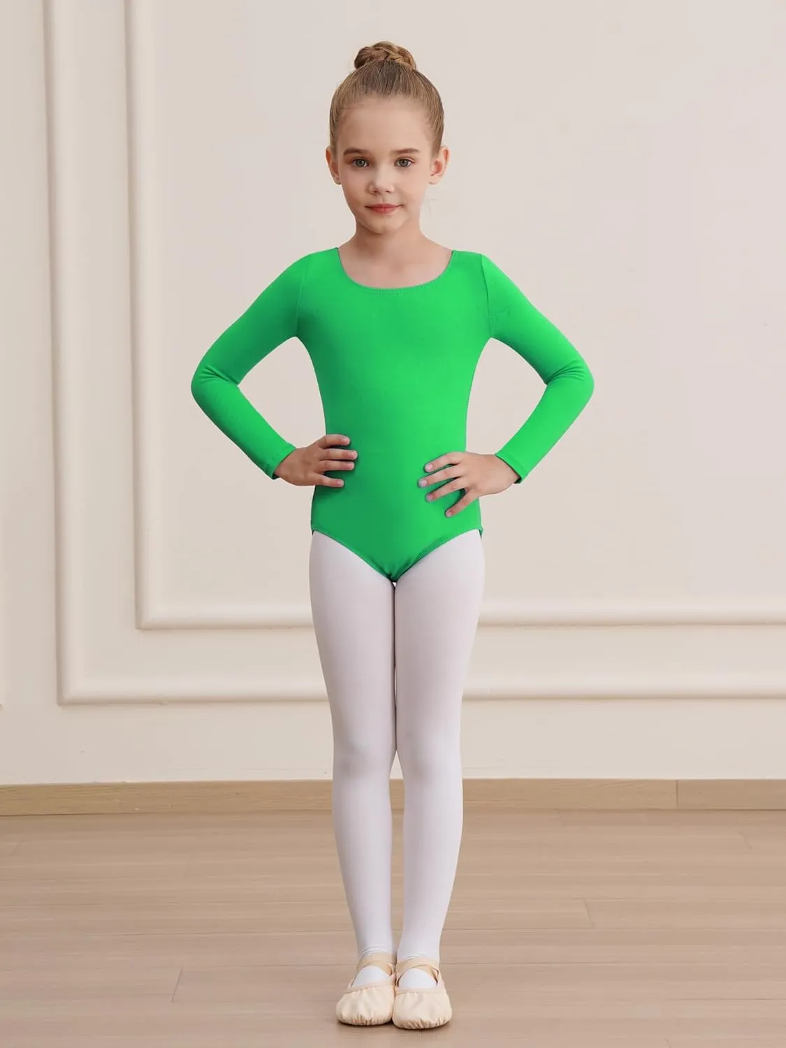Leotards for Girls Long Sleeve Bodysuit Toddler Black Leotard Ballet Unitard Gymnastics Kids Dance Shirt