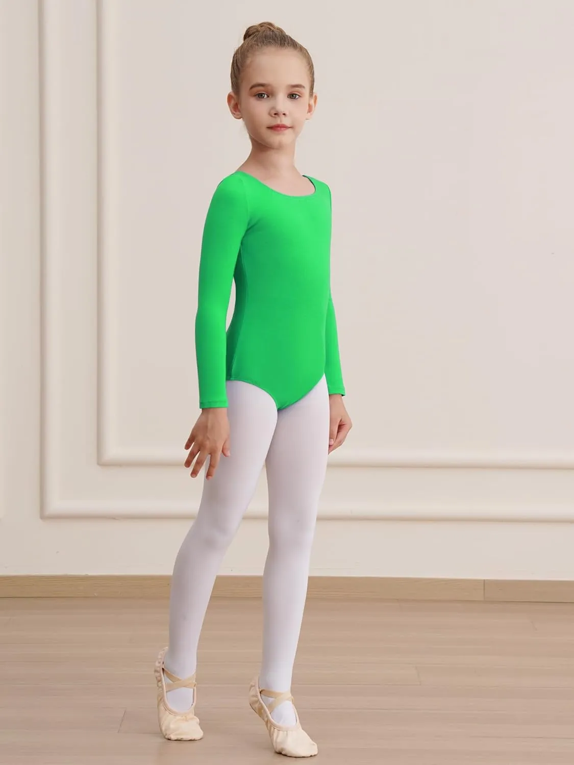 Leotards for Girls Long Sleeve Bodysuit Toddler Black Leotard Ballet Unitard Gymnastics Kids Dance Shirt