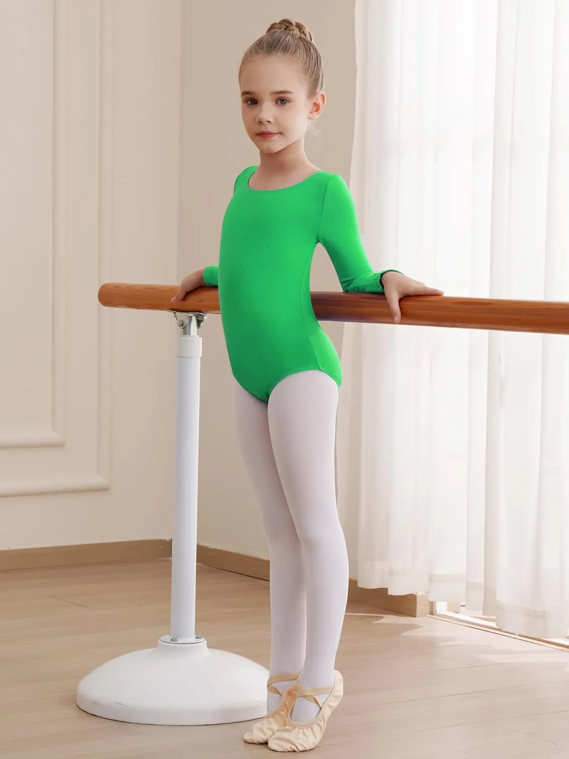 Leotards for Girls Long Sleeve Bodysuit Toddler Black Leotard Ballet Unitard Gymnastics Kids Dance Shirt