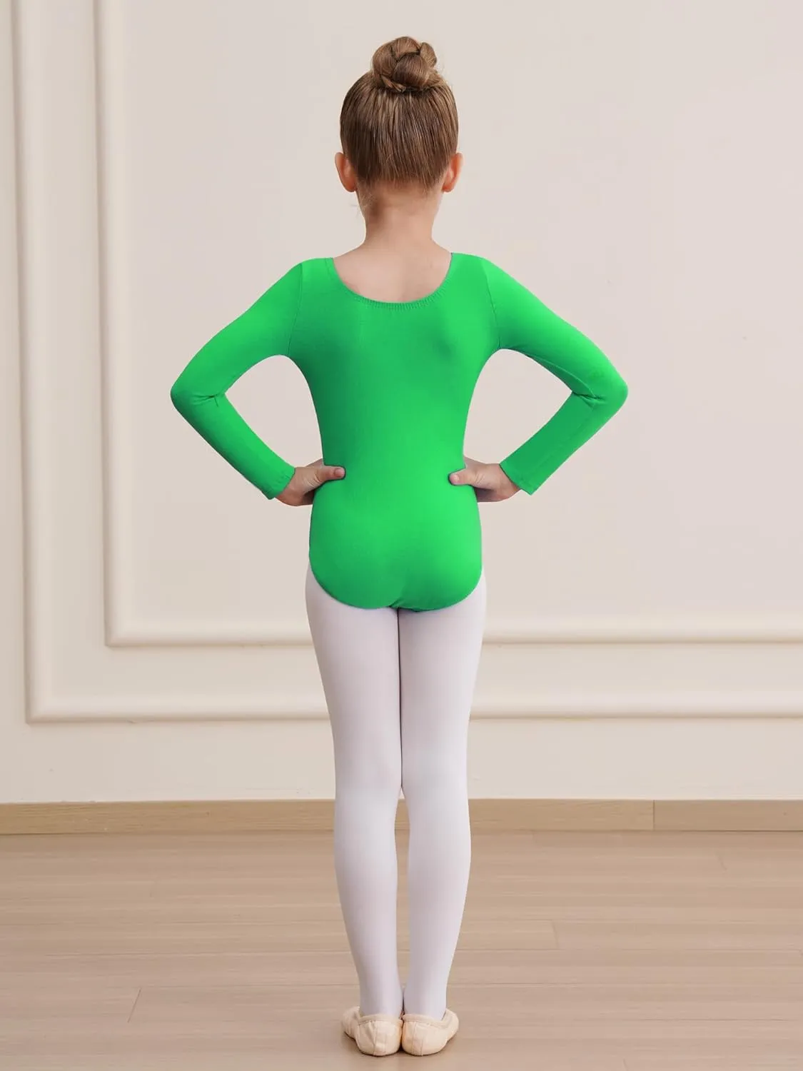 Leotards for Girls Long Sleeve Bodysuit Toddler Black Leotard Ballet Unitard Gymnastics Kids Dance Shirt