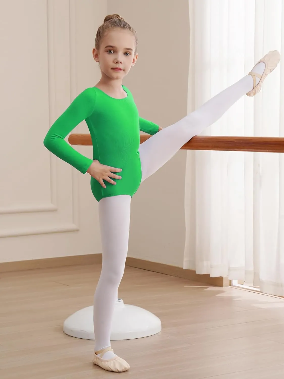 Leotards for Girls Long Sleeve Bodysuit Toddler Black Leotard Ballet Unitard Gymnastics Kids Dance Shirt