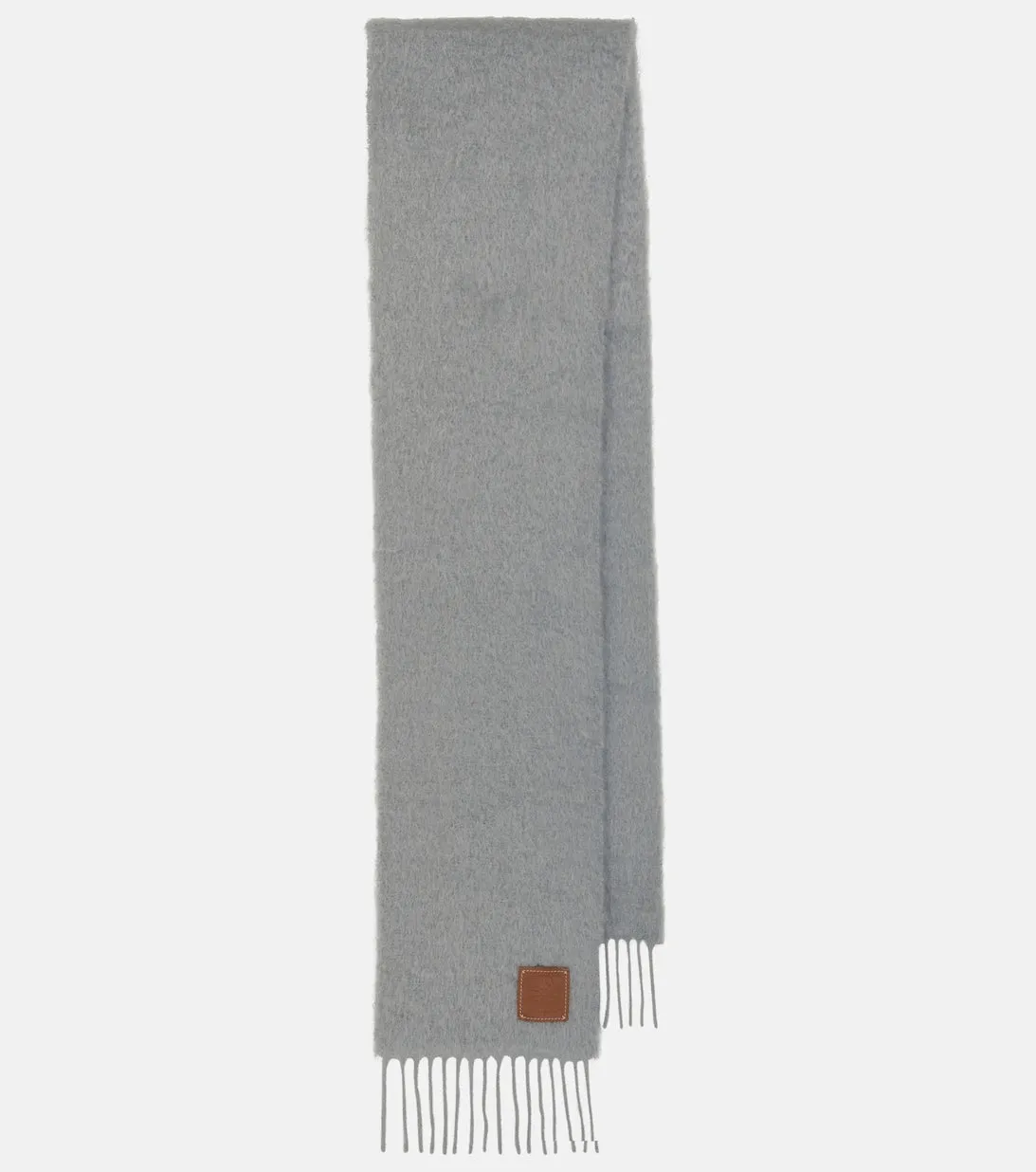 Loewe mohair and wool scarf, gray