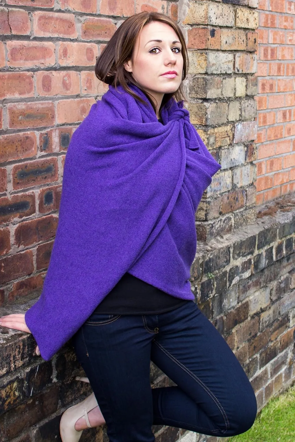Love Cashmere Women's 100% Cashmere Wrap Scarf - hand made in Scotland RRP $350