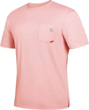 Men's Rash Guard Shirts UPF 50  Moisture Wicking Short Sleeve Chest Pocket Quick Dry Lightweight