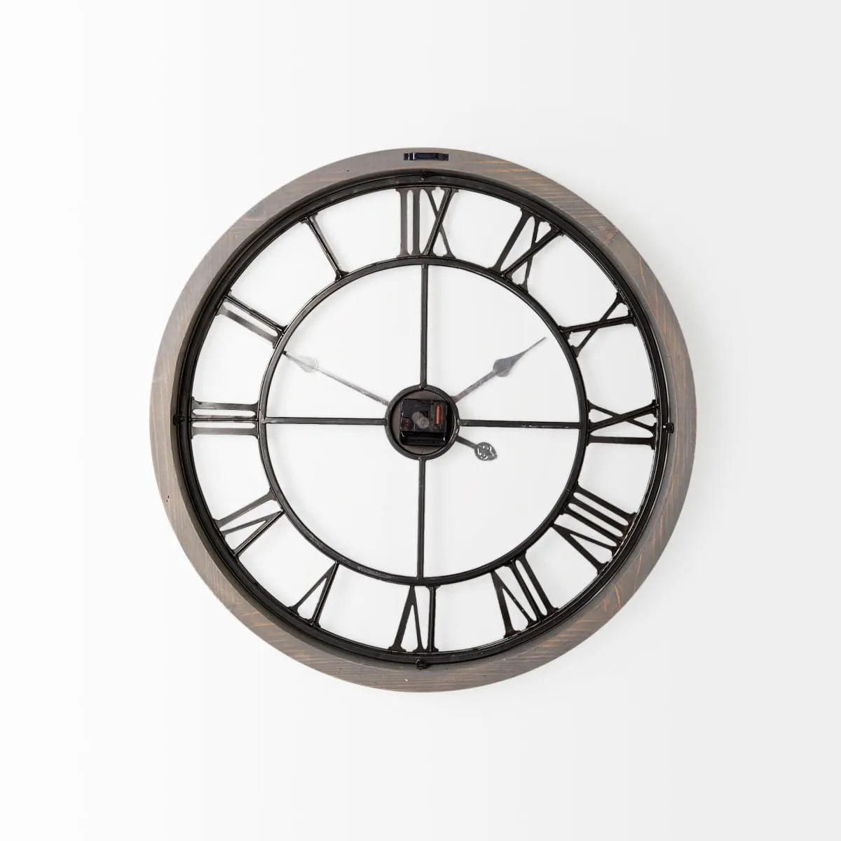 Mething Wall Clock Gray Wood | 25"